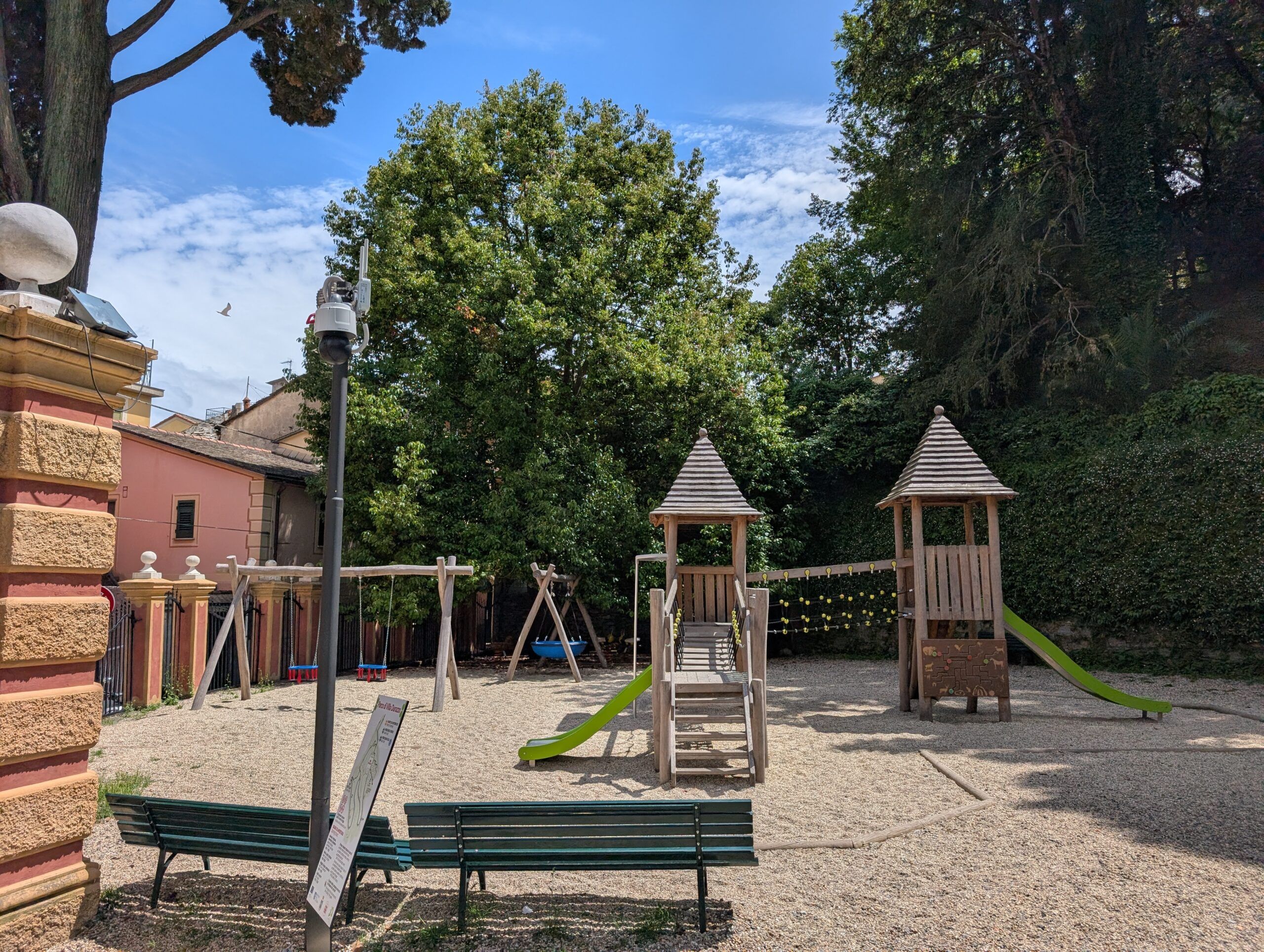Playground At Rear Entrance To Villa Durazzo