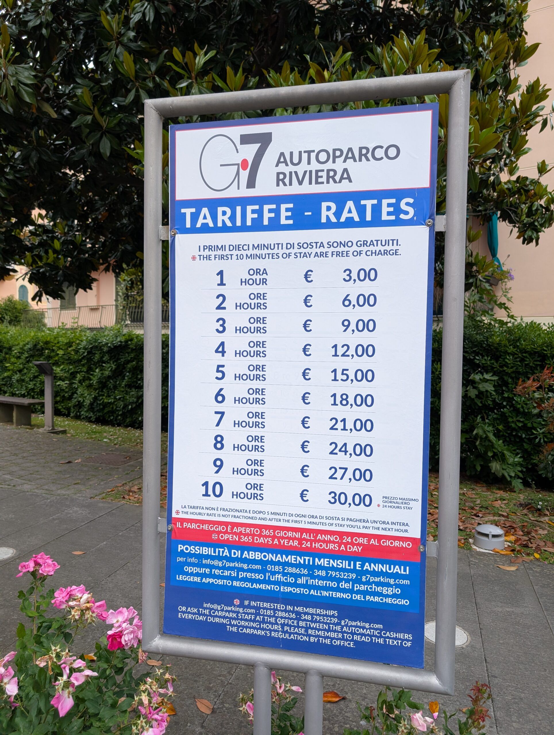 Santa Margherita Ligure Parking Garage Rates
