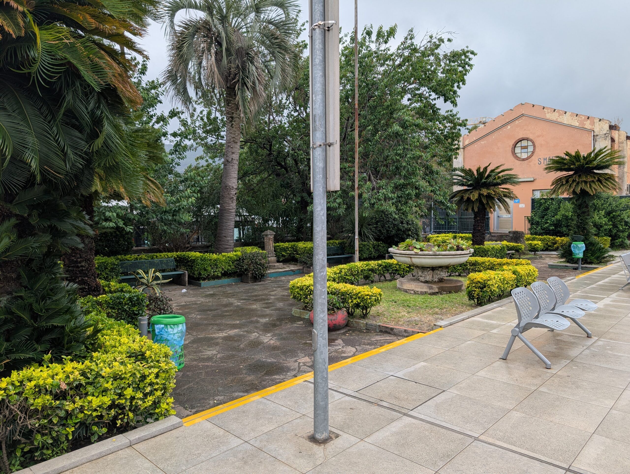 Santa Margherita Ligure Train Station Sitting Area