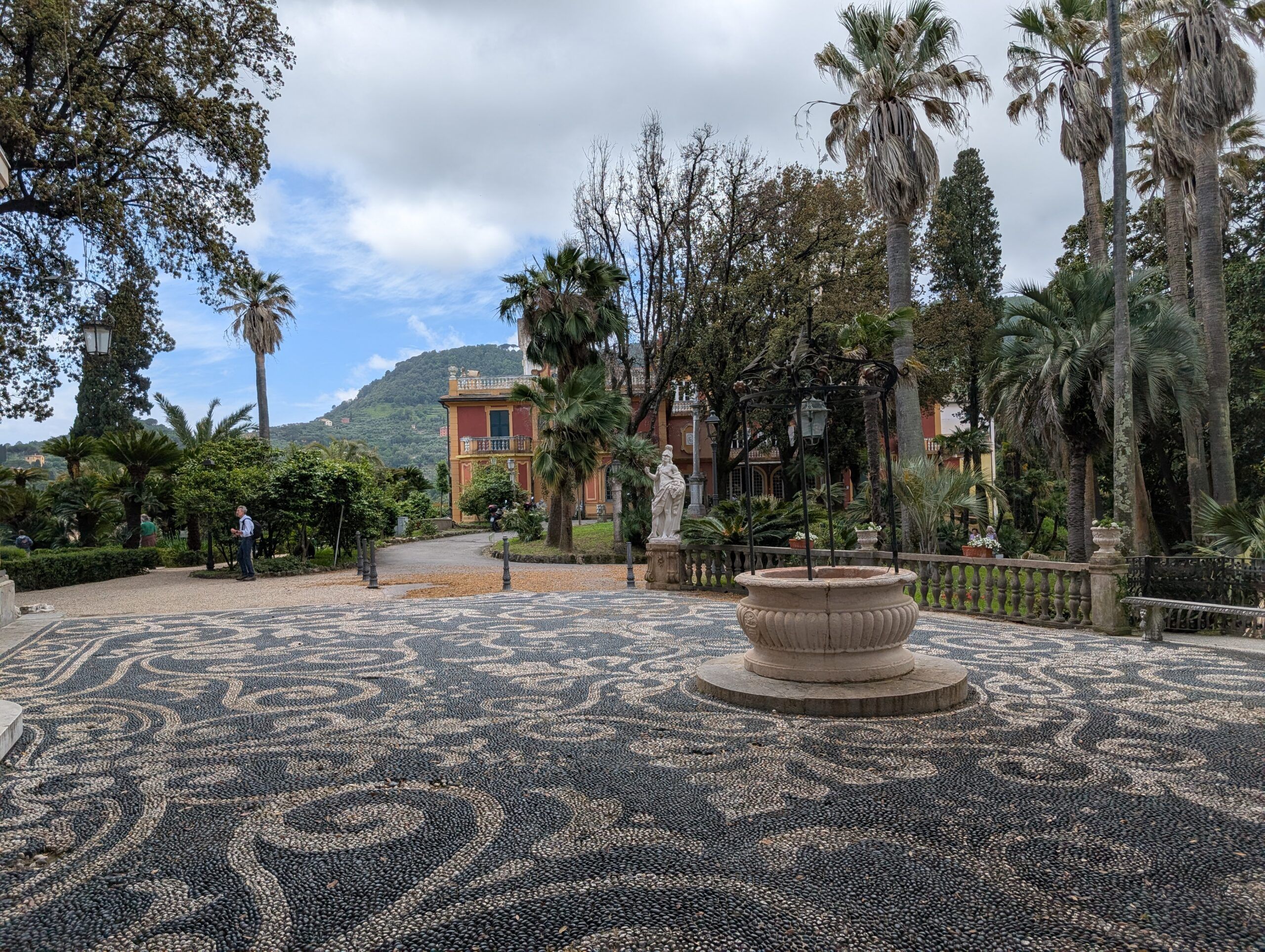 Stonework In Front Of Villa Durazzo